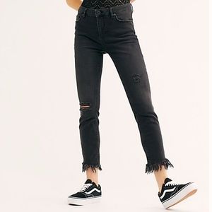 Free People black skinny jeans